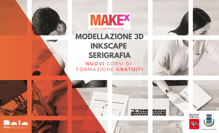 Corsi gratuiti di Modellazione 3D, Inkscape, Serigrafia